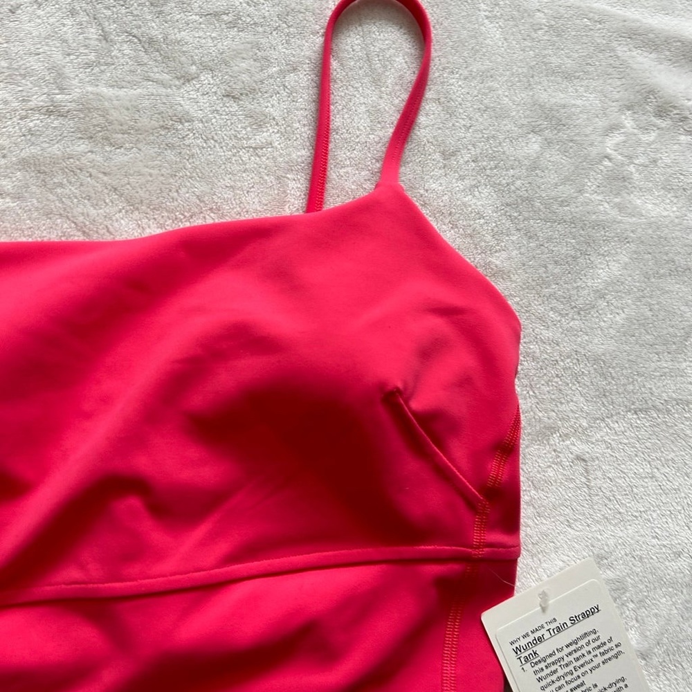 Lululemon Wunder Train Strappy Tank Top Lip Gloss - Picture 7 of 8